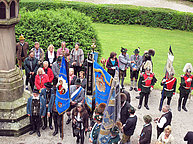 Meeting of the club,  people true to King Ludwig II of Bavaria, celebrating 130 years anniversary of his death.