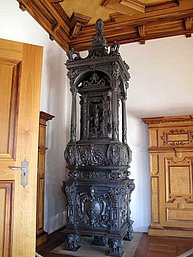 Augsburg: Heating stove in side room of Golden Hall