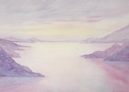 29.Scotland Loch Sunset(64). 19 x13.5 inches, 48 x 34.5cm, (CP), 1993.