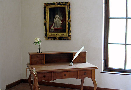 Desk used by Sissy and Ludwig