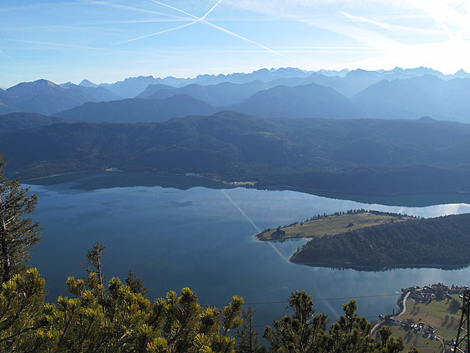 View from the Bavarian Alps, Walchensee