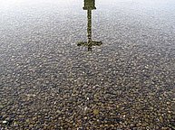 Starnberg lake and the cross