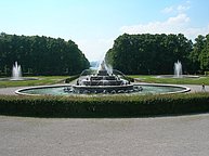 The fountain of turtles and frogs in front of Herren Chiemsee.