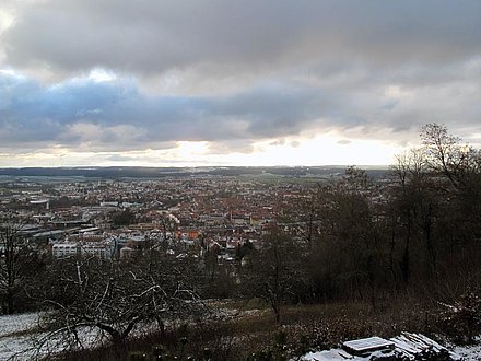 View from Mariahilf over Amberg