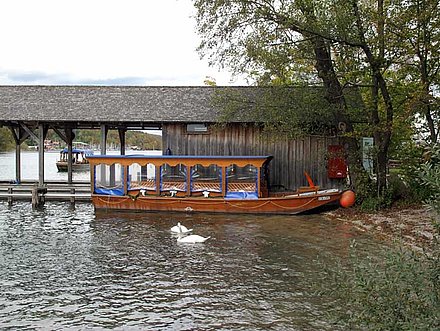 Ferry to the Rose Island, Starnberg lake