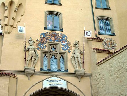Entrance to Hohenschwangau Castle