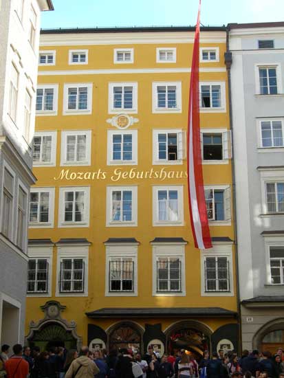 Mozart Birth House in Salzburg